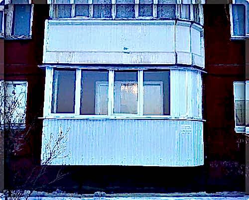 Установка балкона на первом этаже (Балкон 97 серии с закруглением) в Астаны в компании Дон балкон. Цены